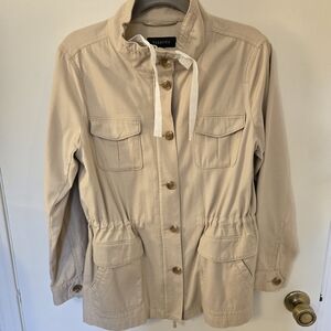 Talbots Khaki Cotton Tencel Field/ Utilty Jacket